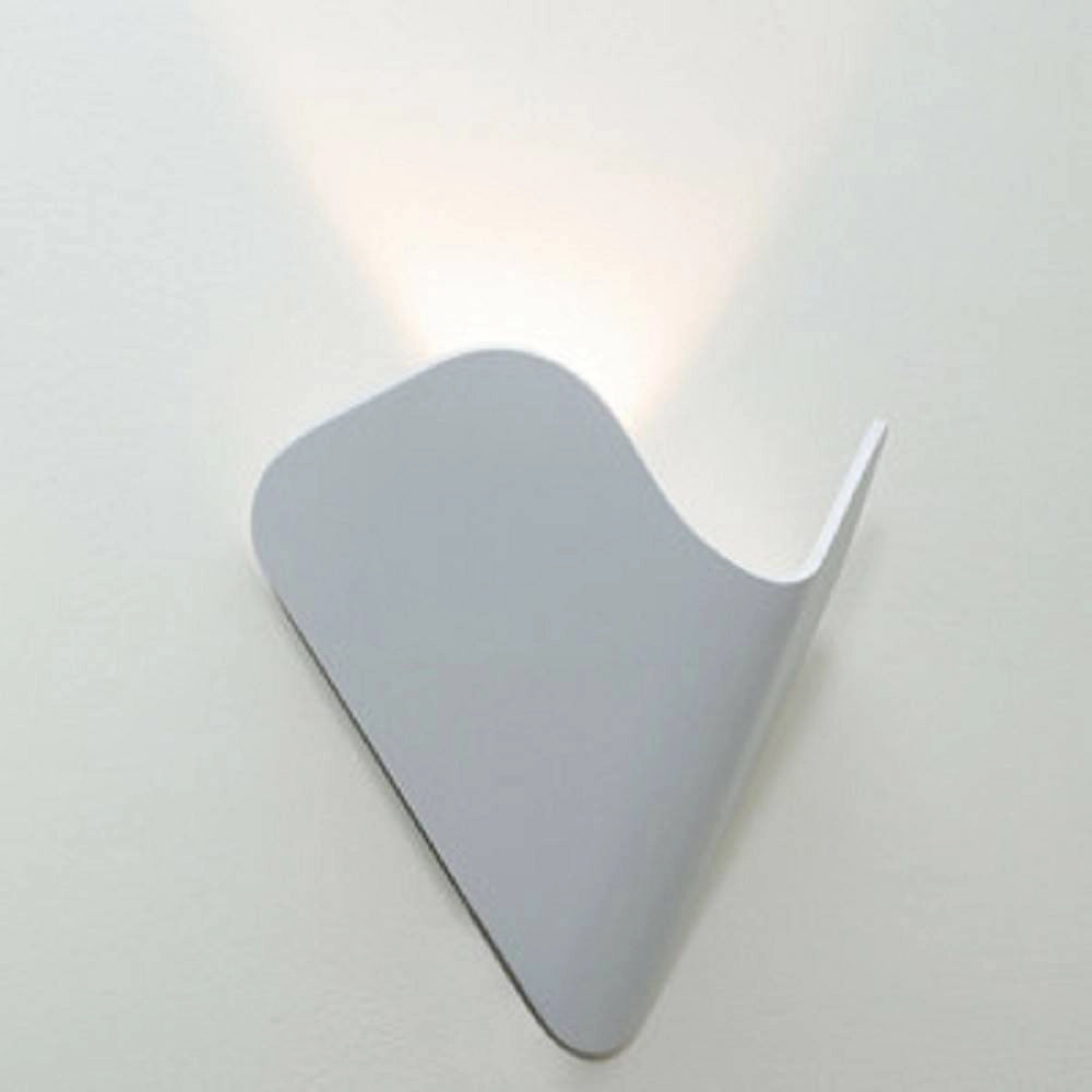 Trade Shop - Applique Led Esterno Parete 12w Alluminio Bianco Luce Fredda Calda Naturale Es61 - -bianco Freddo      -
