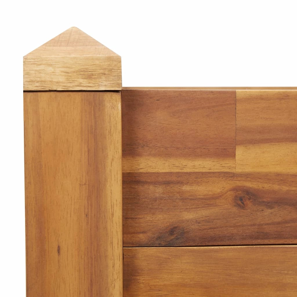 Fioriera rialzata per piante e fiori giardino 110 x 60 x 84 cm legno massello di acacia 02_0000985