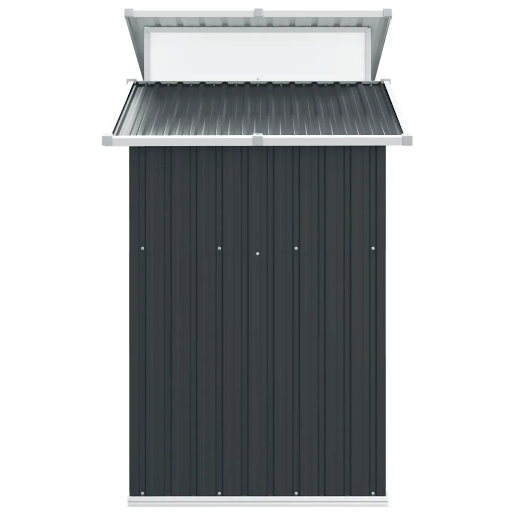 Capanno da Giardino Antracite 270x130x208,5 cm Acciaio Zincato