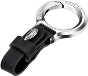 Oggetto di accessori per auto - Manubrio per chiavi in pelle - Design elegante - Dimensioni 3.6*8*1.1cm - Manubrio per chiavi universale