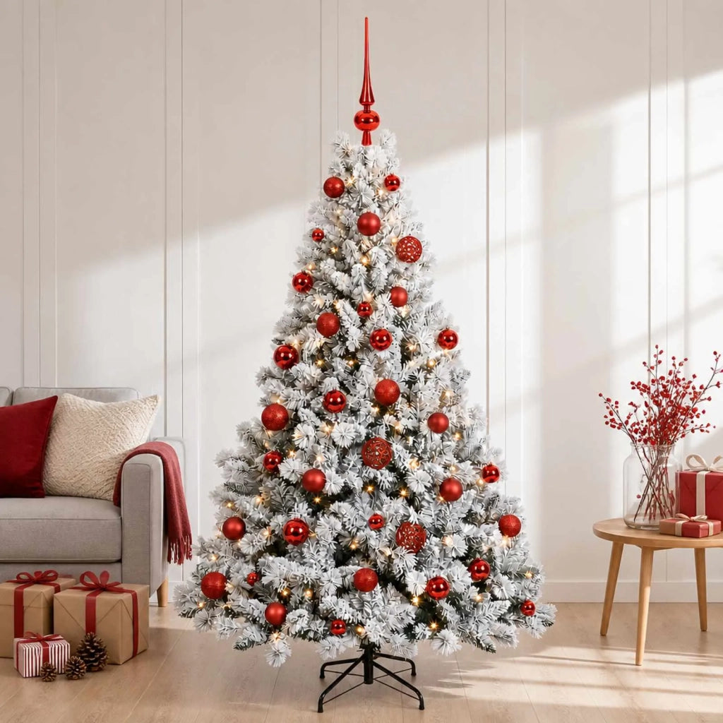 Albero di Natale Artificiale con Palline 120 cm 150 LED 3465867