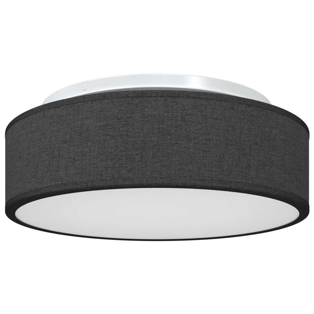 Lampade a Soffitto a Incasso Nere Ã˜ 38 cm Tessuto E27