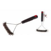 Trade Shop - Spazzola Barbecue Per La Pulizia Della Griglia Triangolare Setole Acciaio 2406325 -