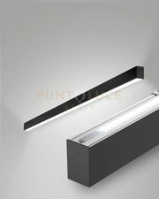 MILLET PROFILO DA PARETE DOPPIA EMISSIONE NERO WW OPALE ON/OFF IP40 100CM 4000K 3580+1440LM 23/15W