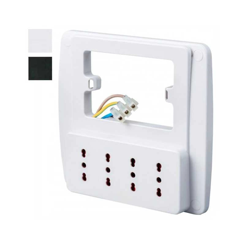 Multipresa Parete 4 Prese 10/16 Bca Smart Rosi