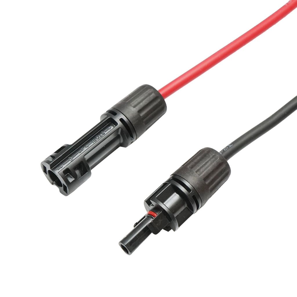 Set di cavi per pannelli solari 4mmx100cm rosso-nero, connettori MC4 1500V, PV-EN001 Breckner Germany