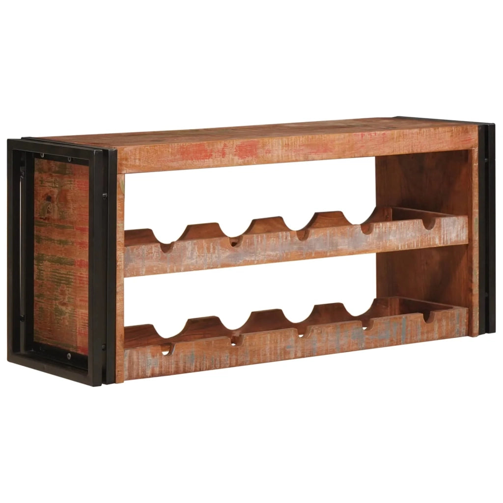 Portabottiglie 100 x 45 x 33 cm Legno massello riciclato 4104762