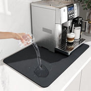 Abito assorbente 40 x 50 cm x 4 mm - servizio mat matrice - assorbimento rapido - super assorbente - mat matrice cucina (grigio scuro)