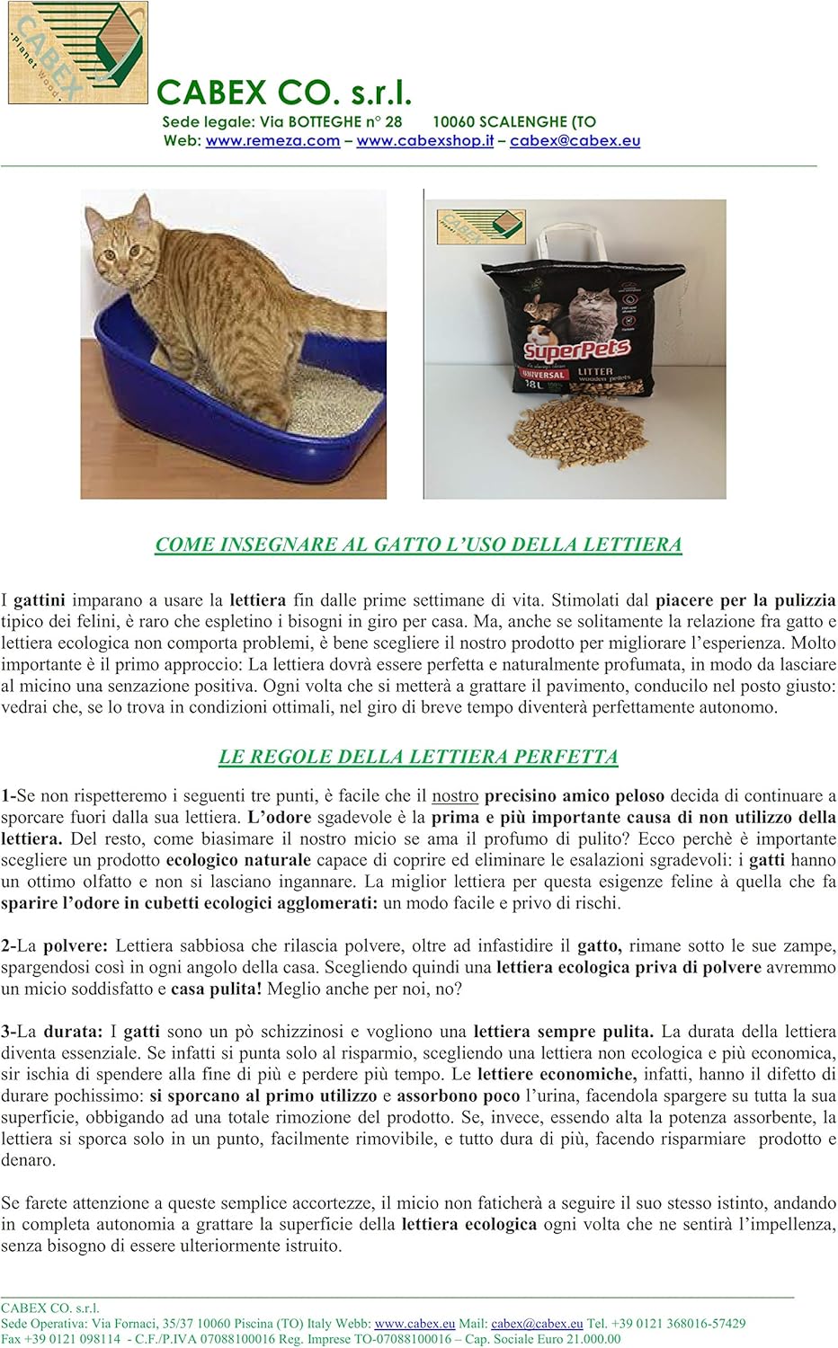 Lettiera Biologica in Pellet Ecologico per Animali Domestici e Uccelli SuperPets Universale  N° 2 - 18L. 12Kg