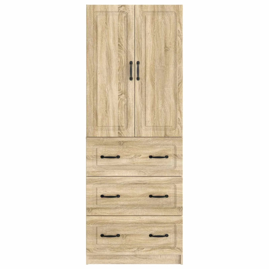 Set di armadi 2 pcs Rovere Sonoma 66 x 34,5 x 87 cm
