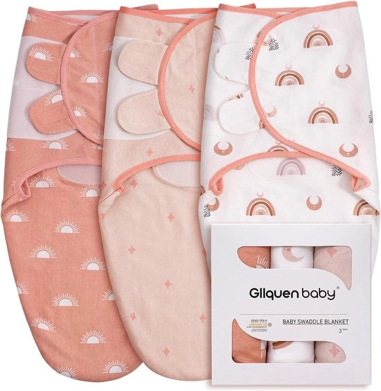 Sfoderi per neonati in sacchetto biologico per bambini da 0 a 3 mesi, 100% cotone biologico, sacchetti per neonati Oeko-tex 100, confezione unisex di 3 pezzi