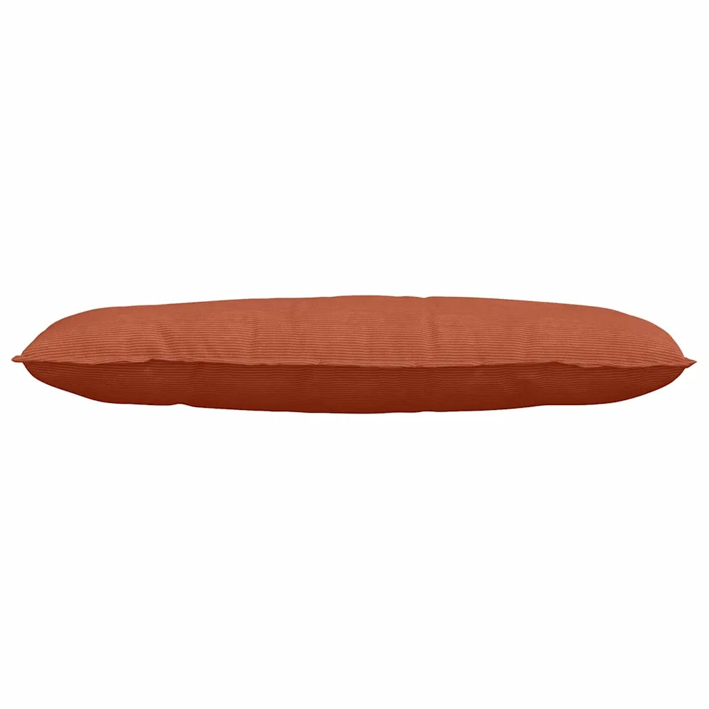 Cuscino per Schiena Rosso Arancio 120 x 50 cm Tessuto in Cords