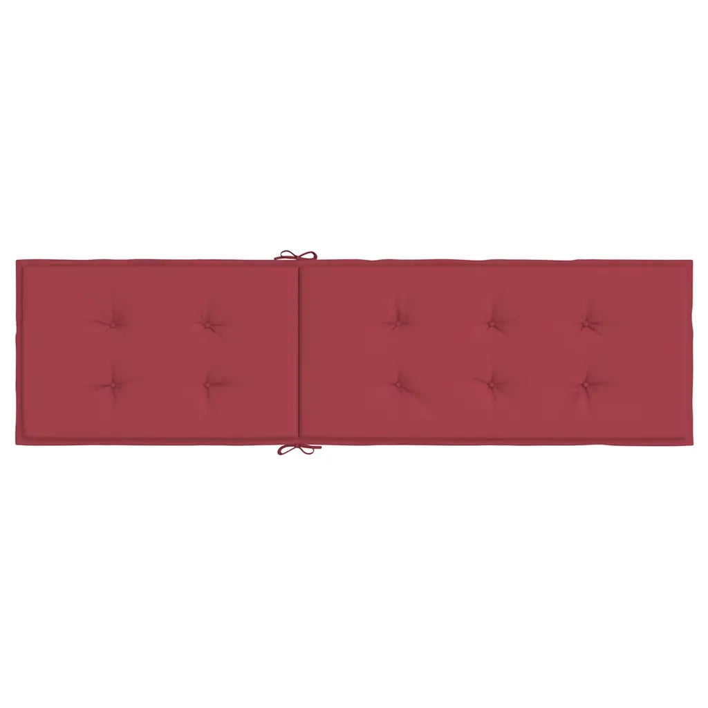 Cuscino per Sdraio Rosso Vino (75+105)x50x3 cm cod mxl 54716