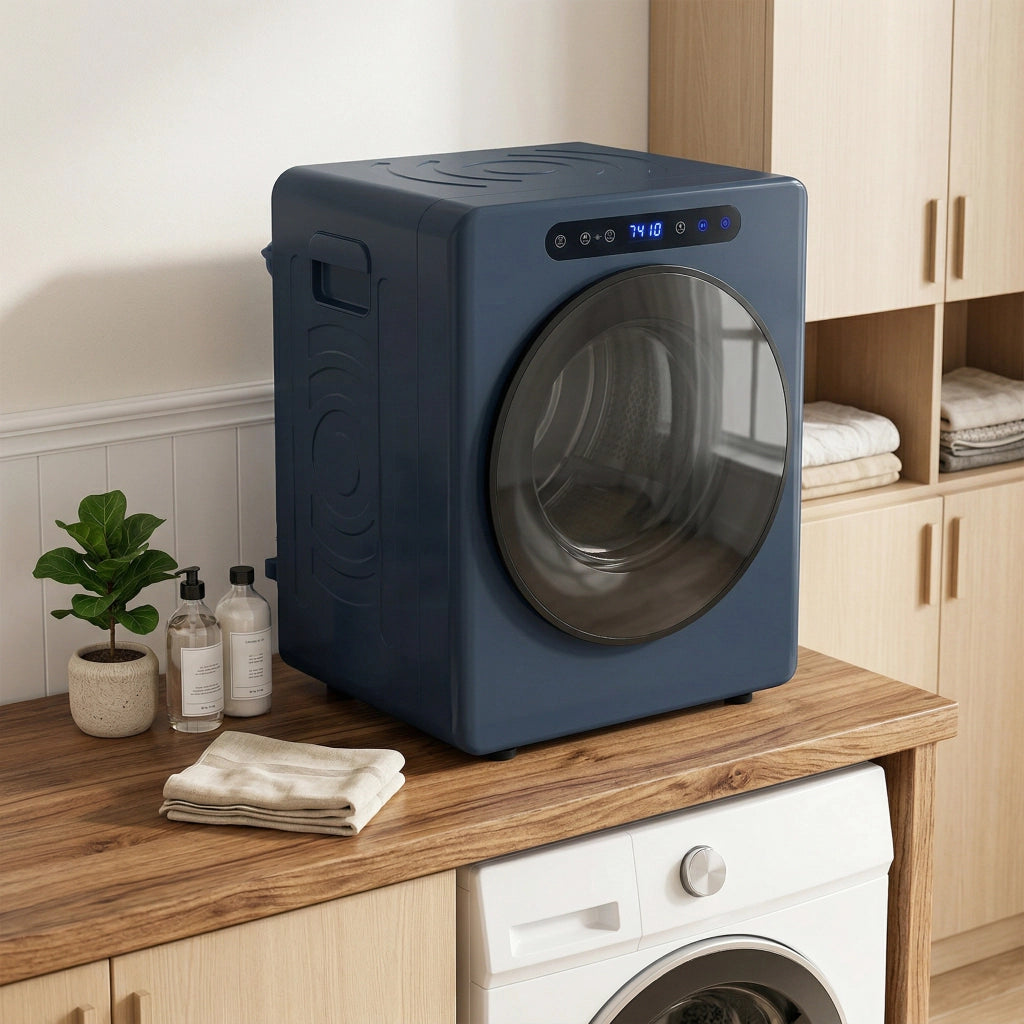 Asciugatrice a evacuazione ¨C zephmum ¨C blu, 1000 W, 3 kg, acciaio inox