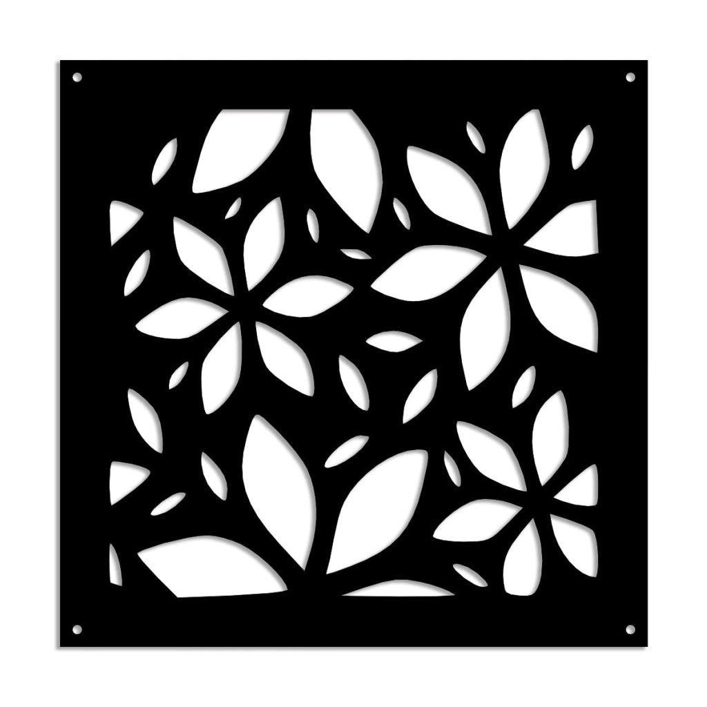 VENUS - Pannello in PVC traforato - Parasole Colore: nero, Misura: 73x73 cm