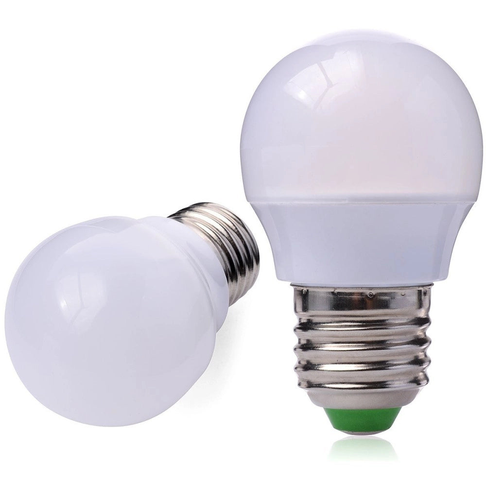 Trade Shop - Lampadina Globetto A Led Da 3w Con Copertura Bianco Latte A Luce Calda Set 10pz -