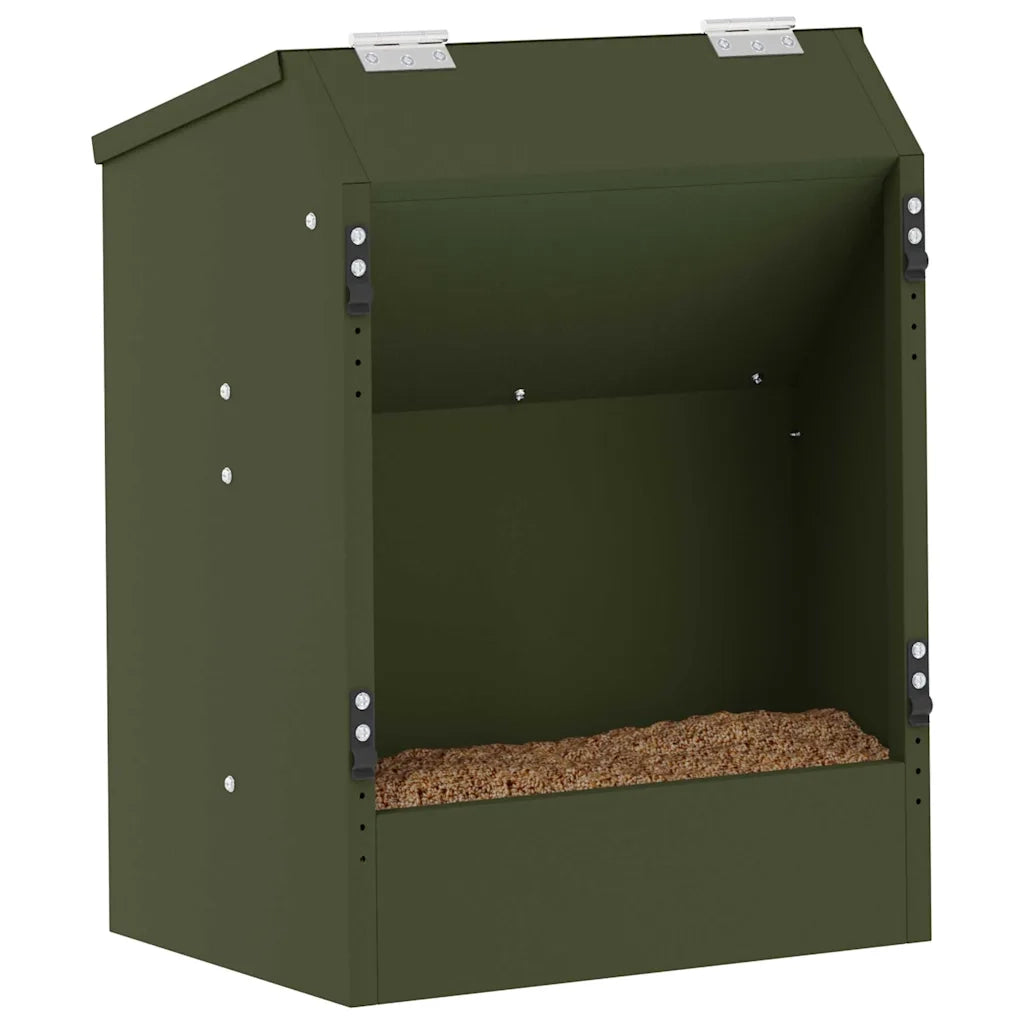 Mangiatore per conigli Verde oliva 64.5 x 25.5 x 45.5 cm CFW6547880