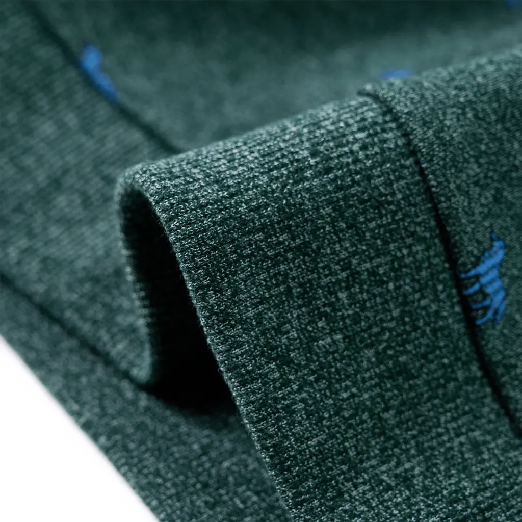 Felpa da Bambino Verde Scuro Mélange 104 12970