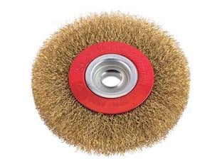 SPAZZOLA CIRCOLARE FILI IN ACCIAIO- - ø mm.120 con foro ø mm.16 PG 487.00 - 5 pezzi PG
