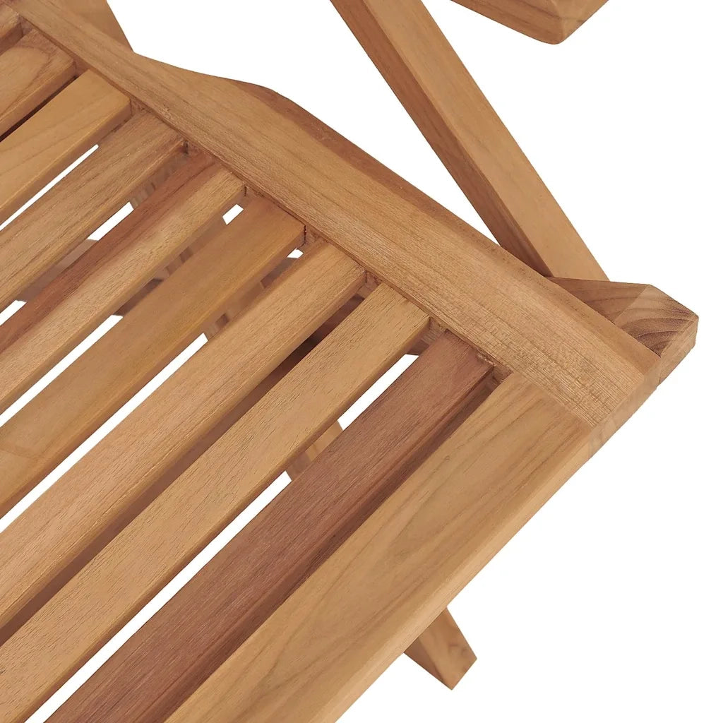 Sedie da Giardino Pieghevoli 2 pz | Sedie da Esterno 56x63x90cm Legno Massello Teak