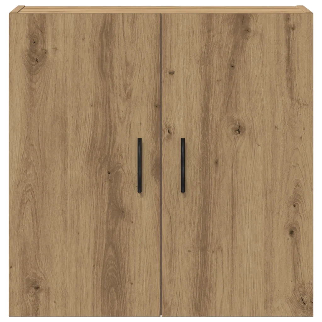 Mobiletto a parete pratico in legno composito 60 x 31 x 60 cm stile moderno finitura rovere artigianale 02_0051141