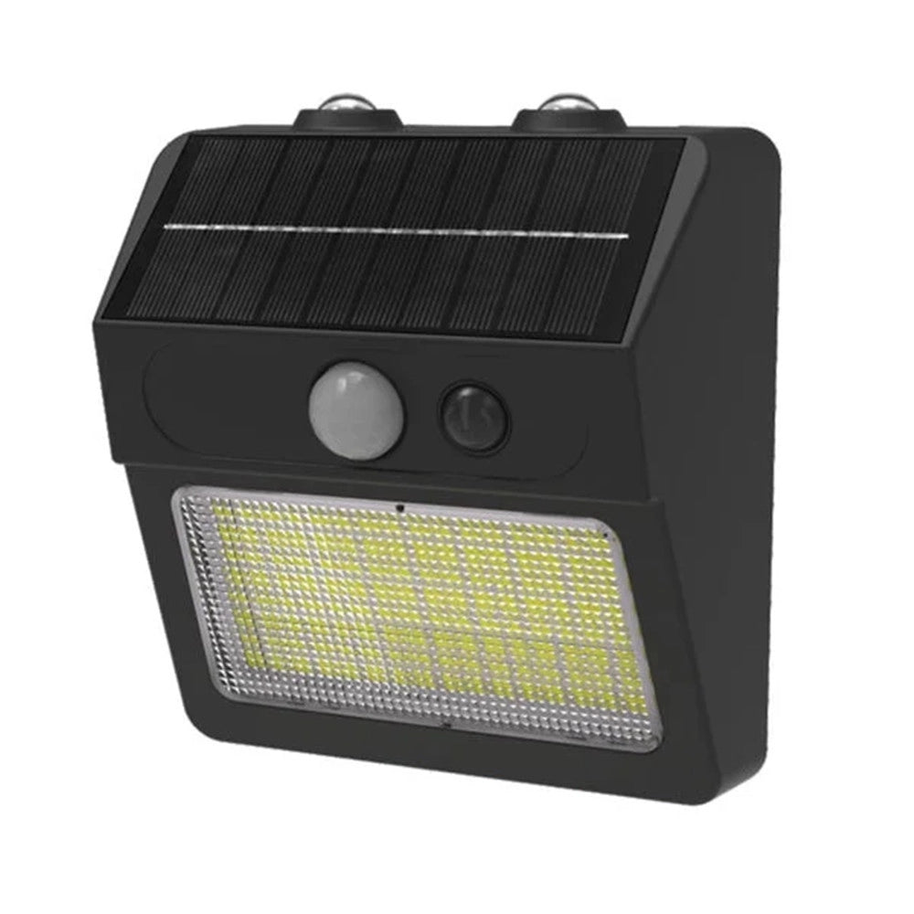 Trade Shop - Applique Solare Da Esterno Con Sensore Di Movimento Ip54 12w Luce 3000k+6500k Zq-db-002jx -