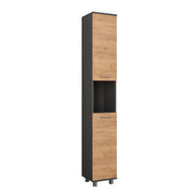 Vicco Mobile alto Antracite/quercia dorata 30.2 x 190 cm con 2 porte