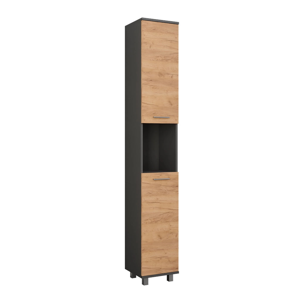 Vicco Mobile alto Antracite/quercia dorata 30.2 x 190 cm con 2 porte