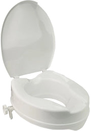 Rialzatore di toilette con apertura sanitaria - 10 cm - bianco