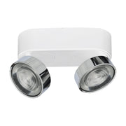 Hole Applique e Plafoniera LED 13W 3000K CRI90 Bianco/Cromo - Lampada da soffitto e parete in alluminio pressofuso - Rossini Illuminazione