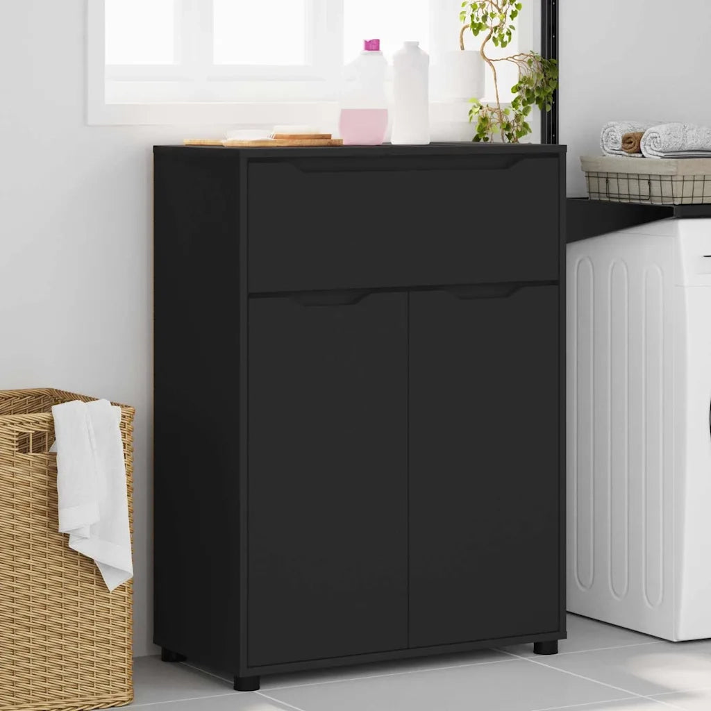 Mobile da Bagno Nero 72,5 x 36,5 x 100 cm Legno multistrato 888768