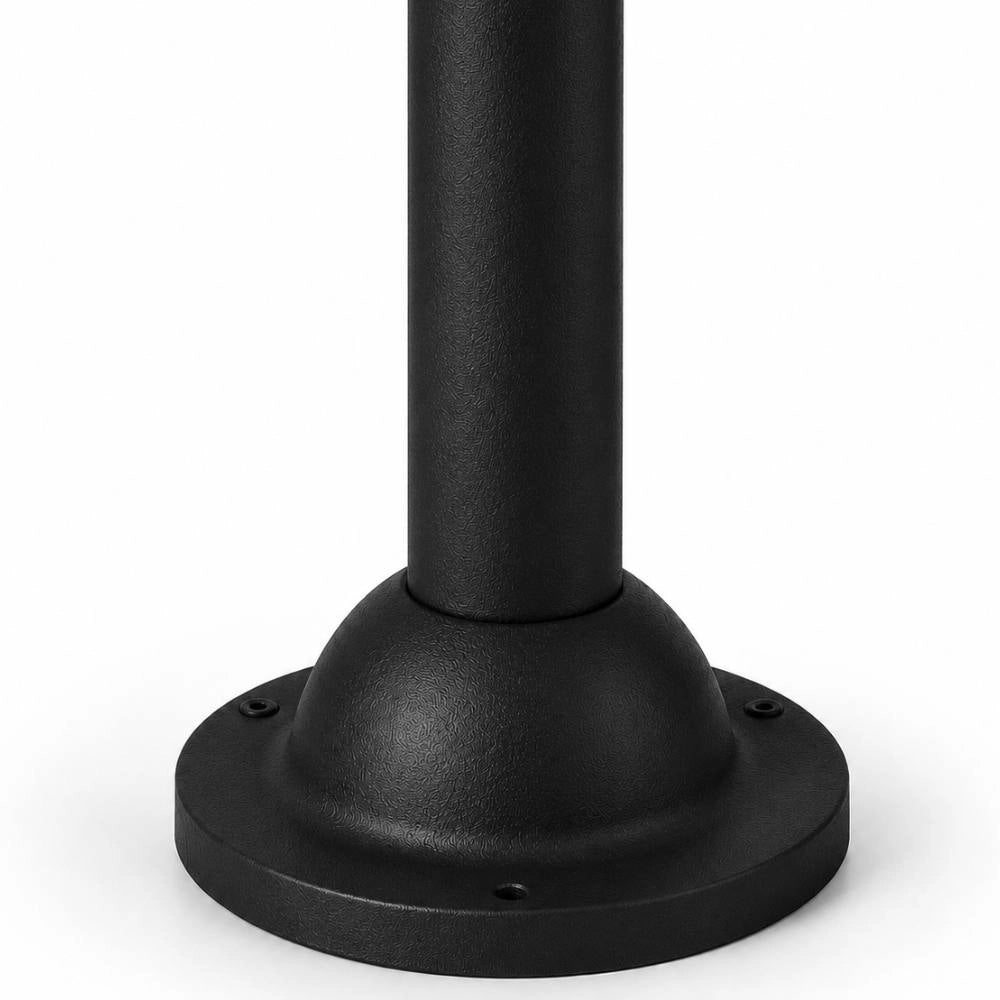Base sovil per palo illuminazione da esterno *** colore nero, confezione 1