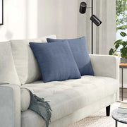 Cuscini da Divano 2 pcs Blu 45 x 45 cm Tessuto in Cords