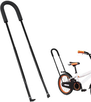 Barra di allenamento per bicicletta per bambini - Adattabile in altezza - Nera - 74 x 14.5 cm