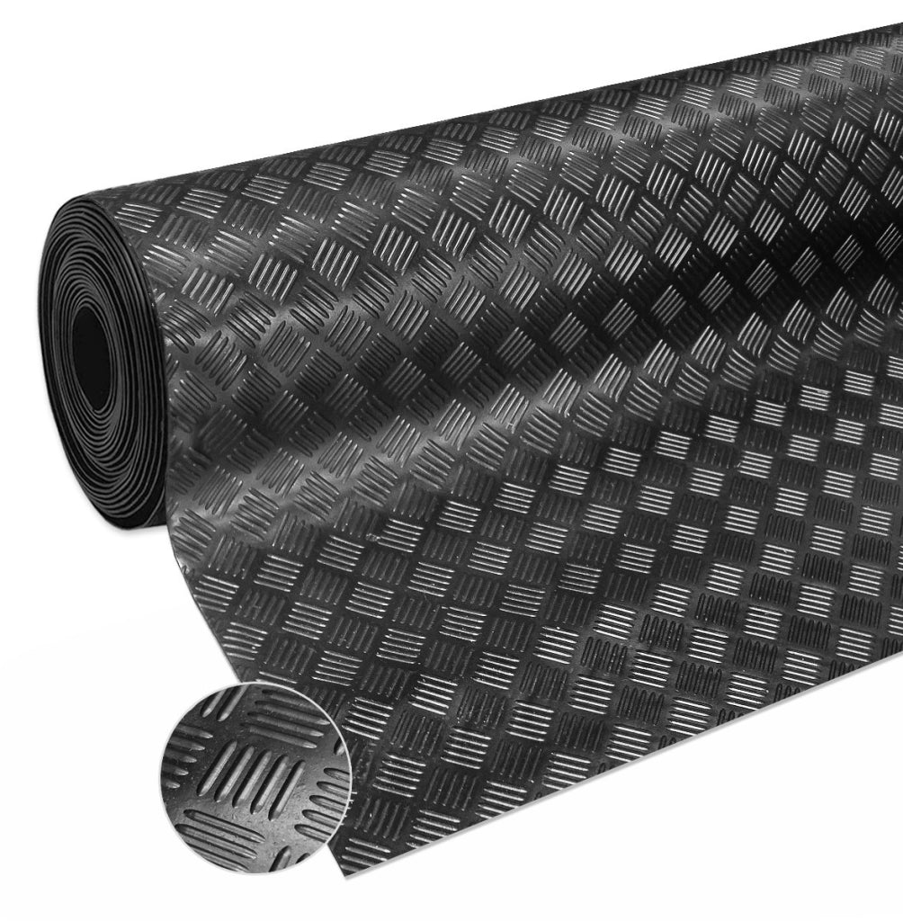 Passatoia Gomma Isolante Antiscivolo Tappeto Copri Pavimento Lamiera Zerbino Robusto 100x280 cm