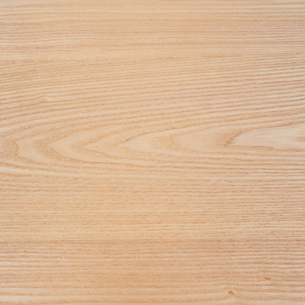 Tavolo da pranzo in legno di frassino chiaro MDF 200 x 100 cm Piano impiallacciato in frassino Design moderno Base a canale