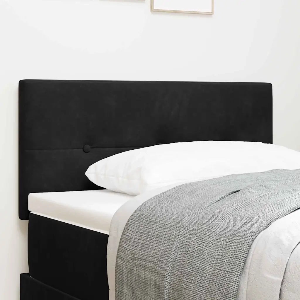 Testiera | Testata LED con strisce LED Nero 80 cm Velluto