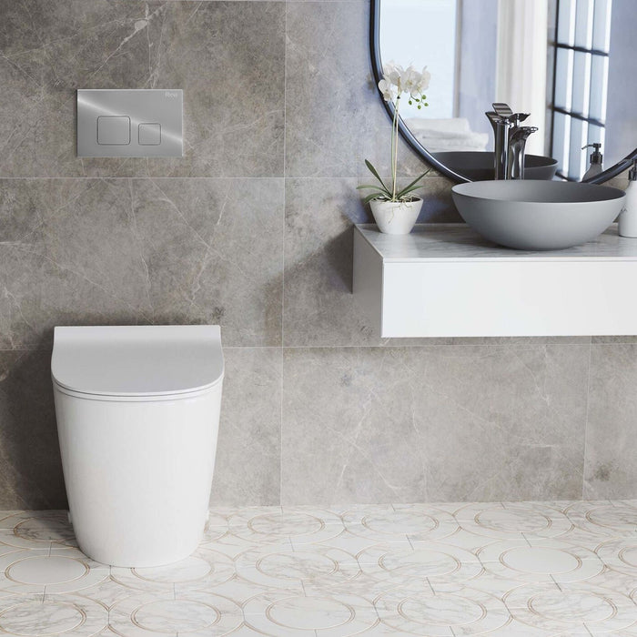 Supporto Da Incasso Per Vasi Wc Con Bottone F Cromo