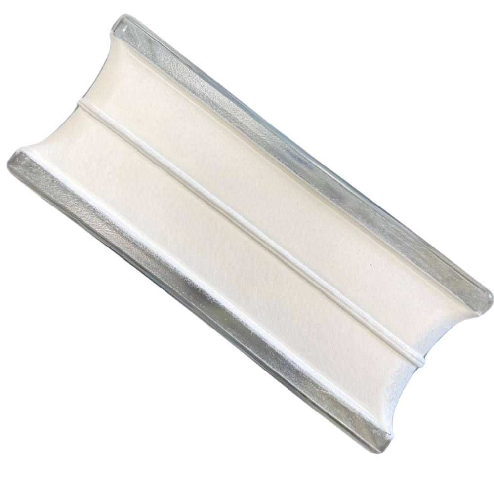 Vetromattone ondulato modello agua diffusione luminosa 190 x 190 x 80 mm *** colore- perlato, confezione 1