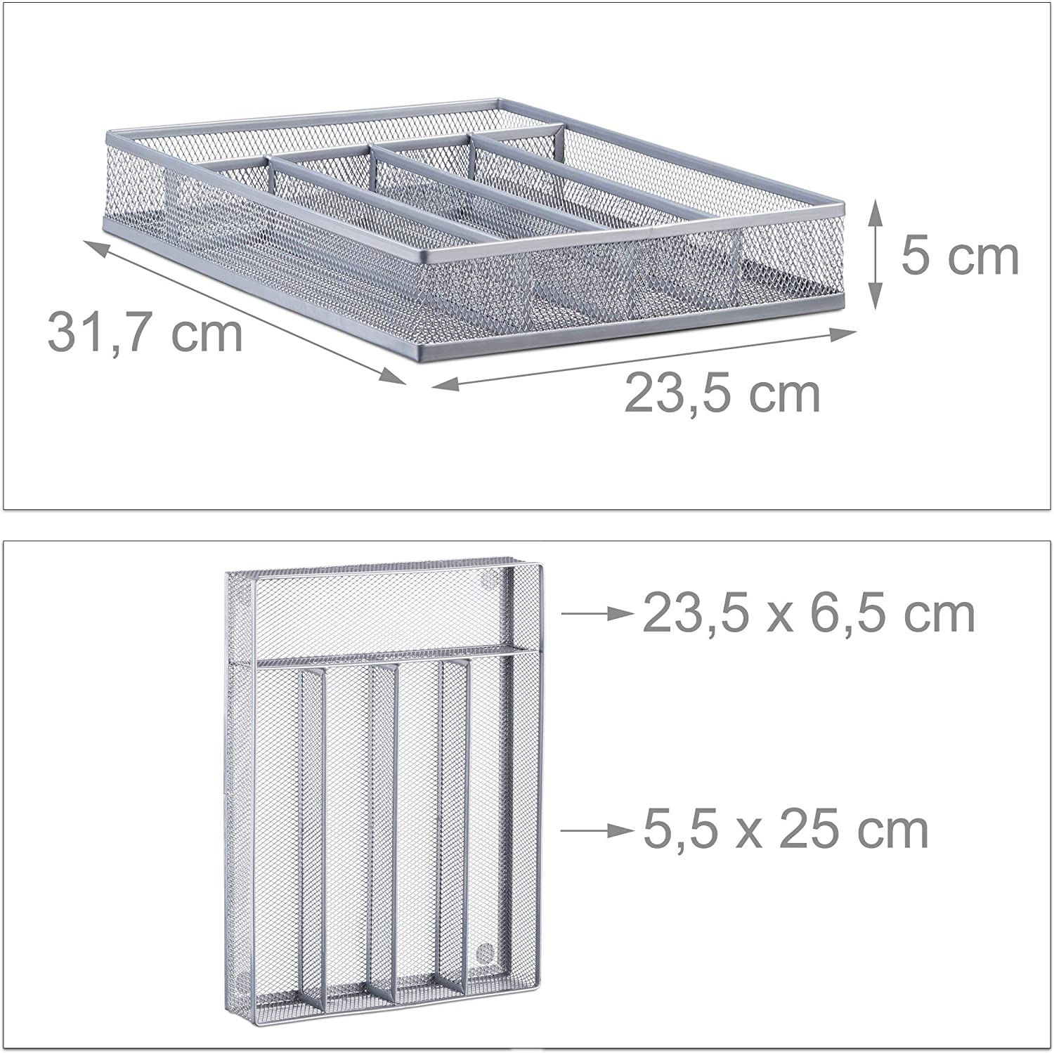 Portaposate portaposate vassoio rete acciaio metallo argento 13_0002382