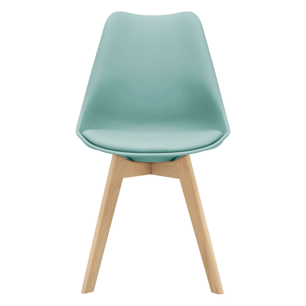 Set di 6 sedie da pranzo similpelle faggio colore menta 03_0006781