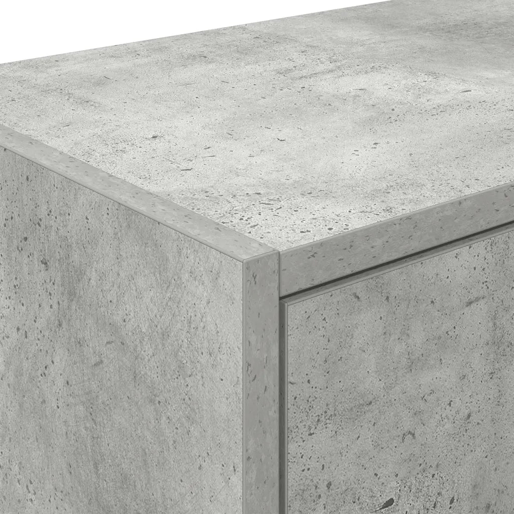 vidaXL Pensile per Garage Grigio Cemento in Legno Multistrato