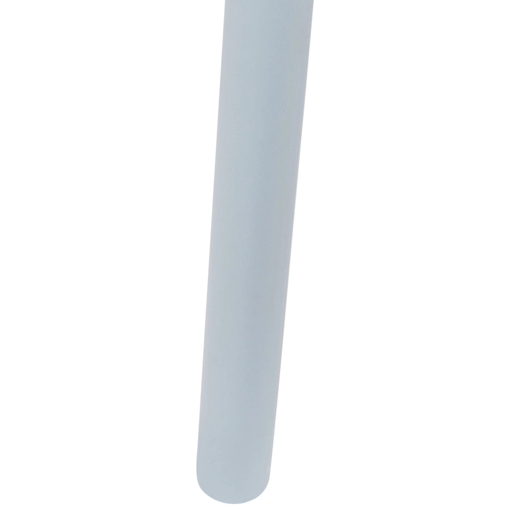 Set di 4 sedie da pranzo in plastica azzurro per interni ed esterni da giardino con braccioli in stile minimalista