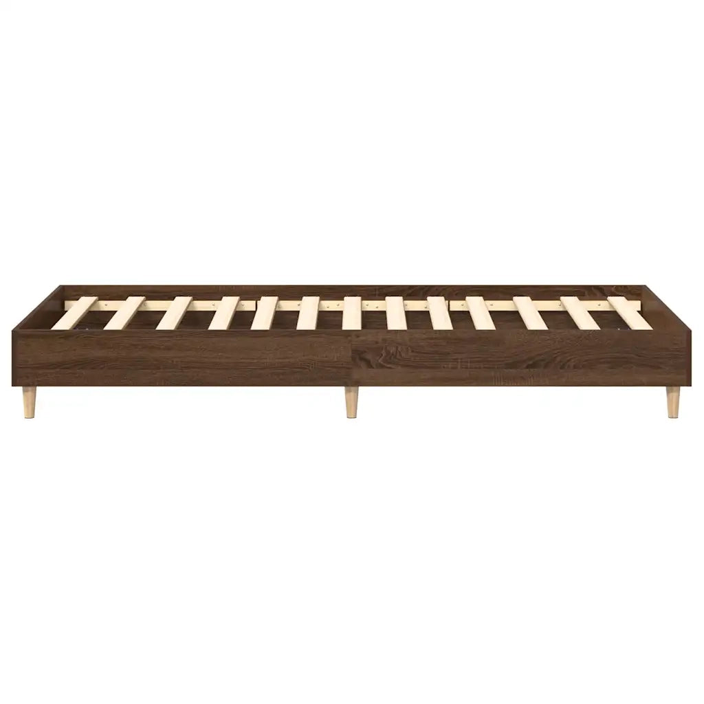 Giroletto senza Materasso Rovere Marrone 90x200cm in Truciolato