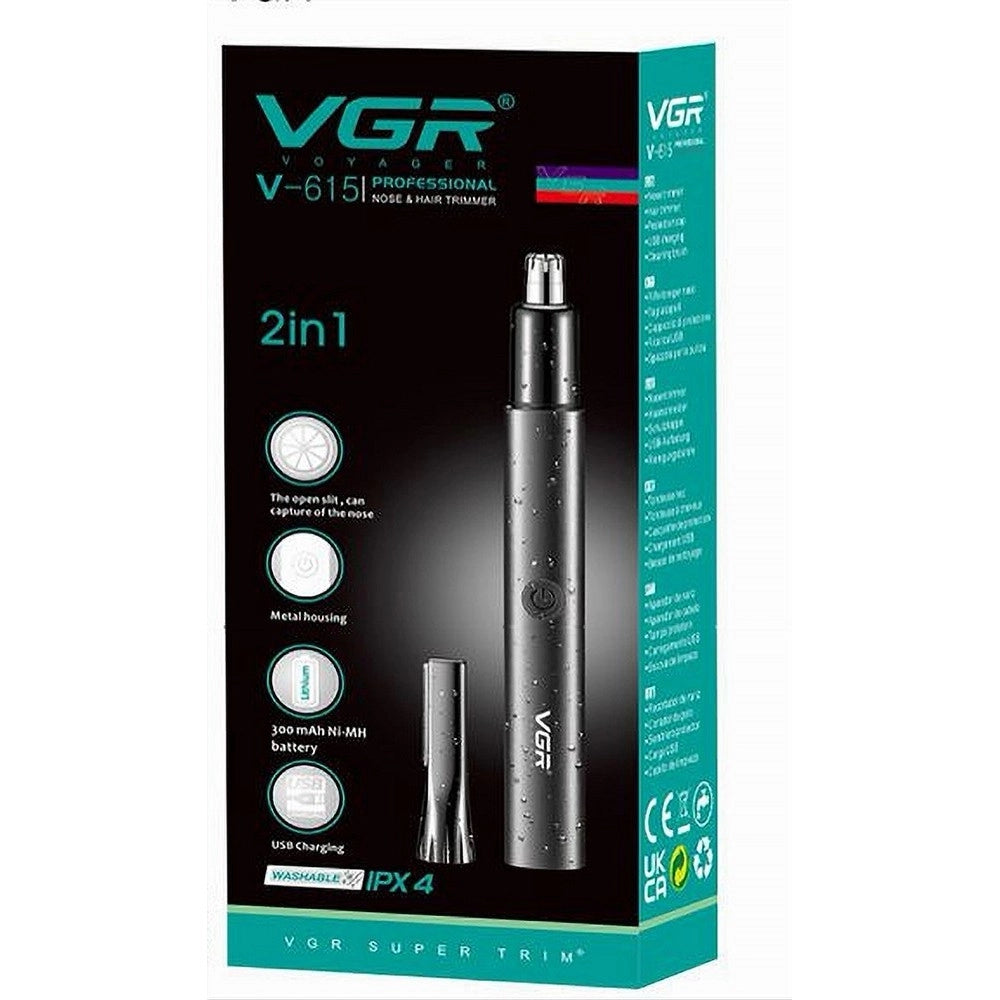 Trade Shop - Rifinitore A Batteria 2in1 Orecchie Naso Multifunzionale Professionale Vgr V-615 -