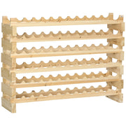 Cantinette 6 Livelli 72 Bottiglie Verticale ¨C zephmum ¨C 114x28x85 cm Legno Naturale