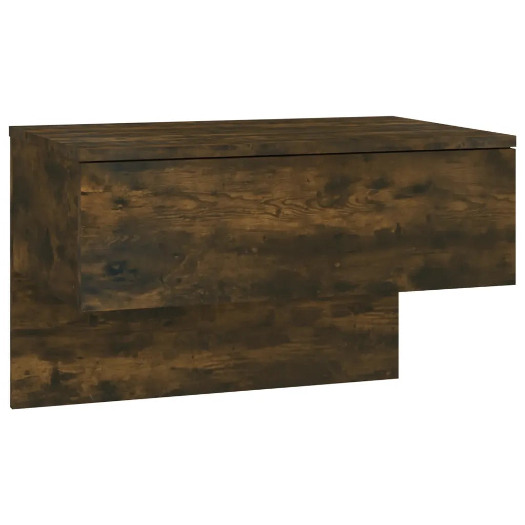 Comodini a Muro 2 pz-Set di 2 Tavolino da notte Rovere Fumo 238560