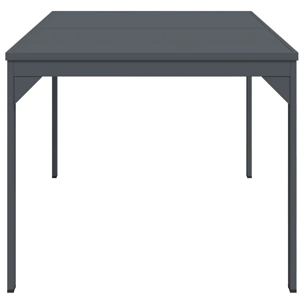 Tavolino da Giardino | Tavolo da Pranzo da Esterno Antracite 210 x 90 x 73 cm Acciaio