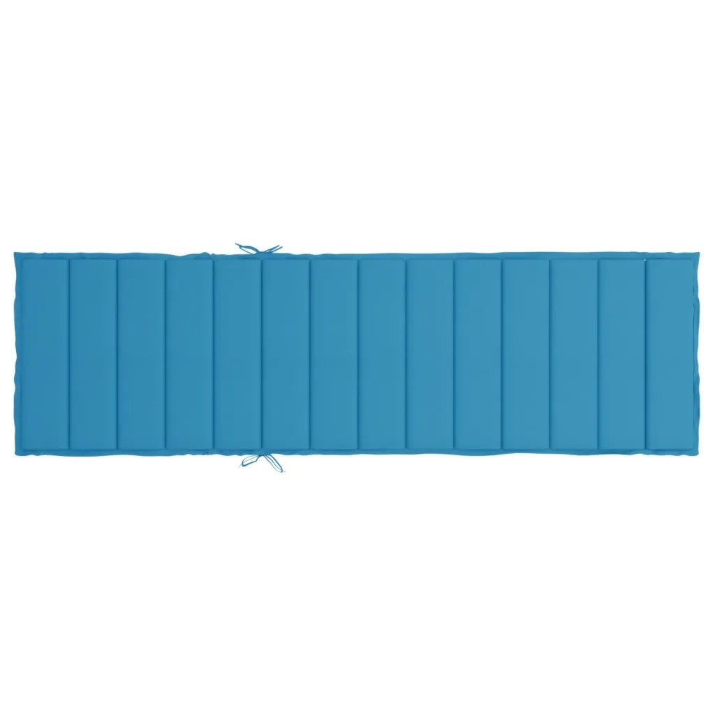 Cuscino per Lettino Blu 200x60x3 cm in Tessuto Oxford