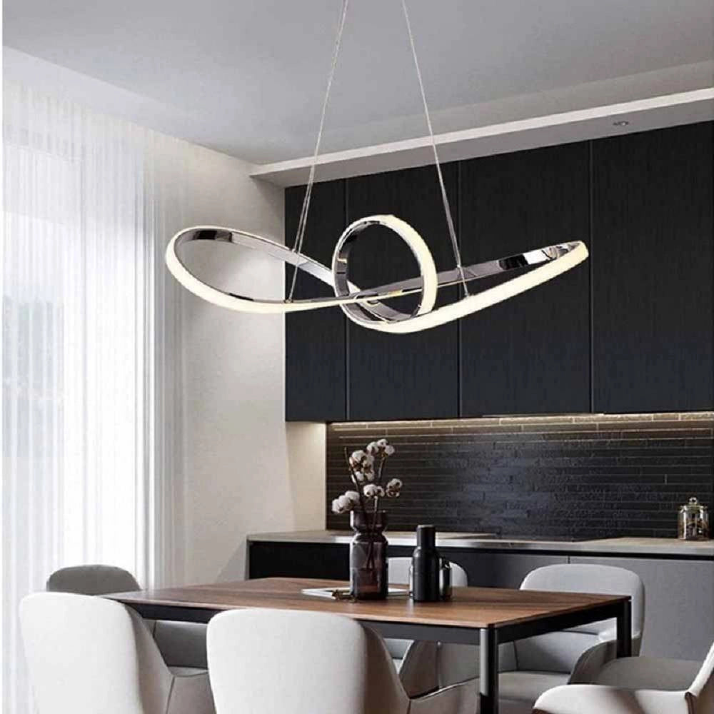 Trade Shop - Lampadario Led Intrecciato A Fiocco A Sospensione 60w Cct 3 Colorazione Luce A59-a3c -